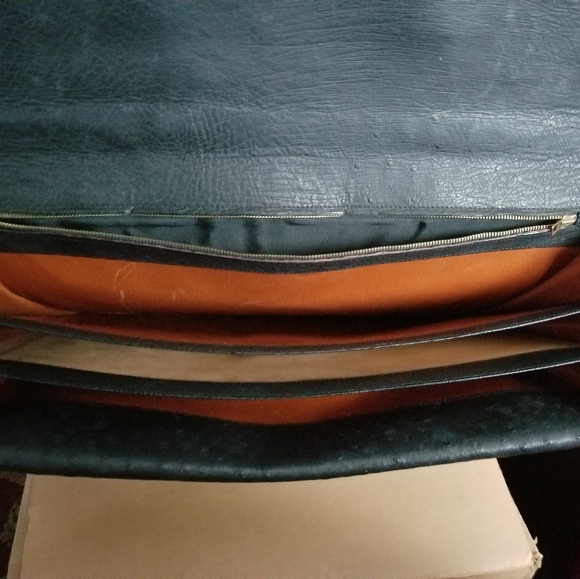 Vintage Madler attache bag black ostrich leather - Picture 4 of 6